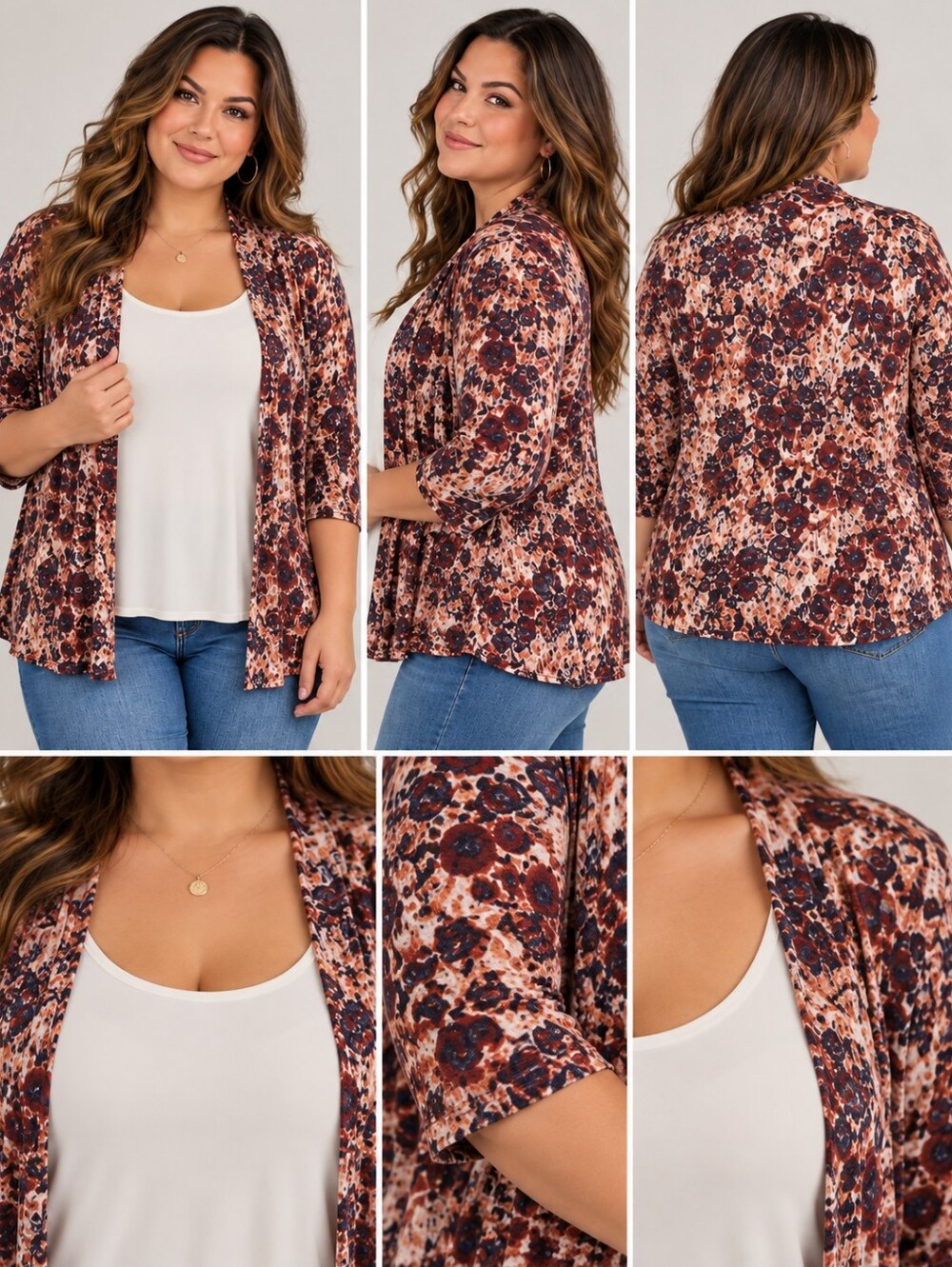 🌷LAURA PLUS tank and cardi set